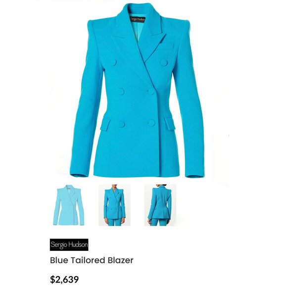 RUNWAY Sergio Hudson Tailored Blazer Size S US $2639 - Picture 9 of 12
